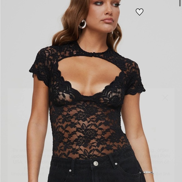 Princess Polly Tops - Princess Polly Giallo Bodysuit NWT